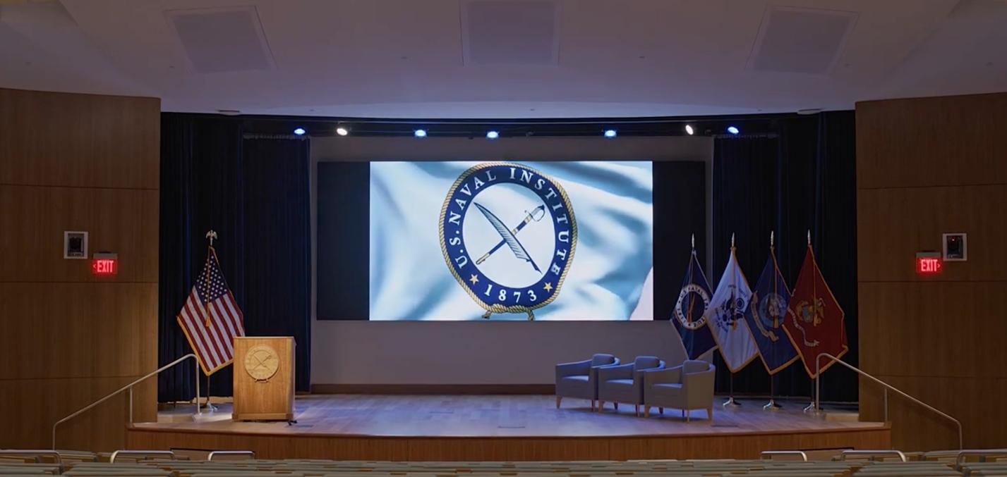 U.S. Naval Institute auditorium stage
